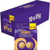Cadbury Caramilk Golden Caramel Buttons Chocolate Bag 85g (Cake of 10)  Adomoo